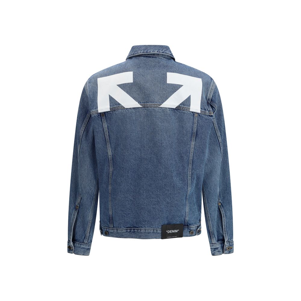 Off-White Blaue Baumwoll-Denimjacke