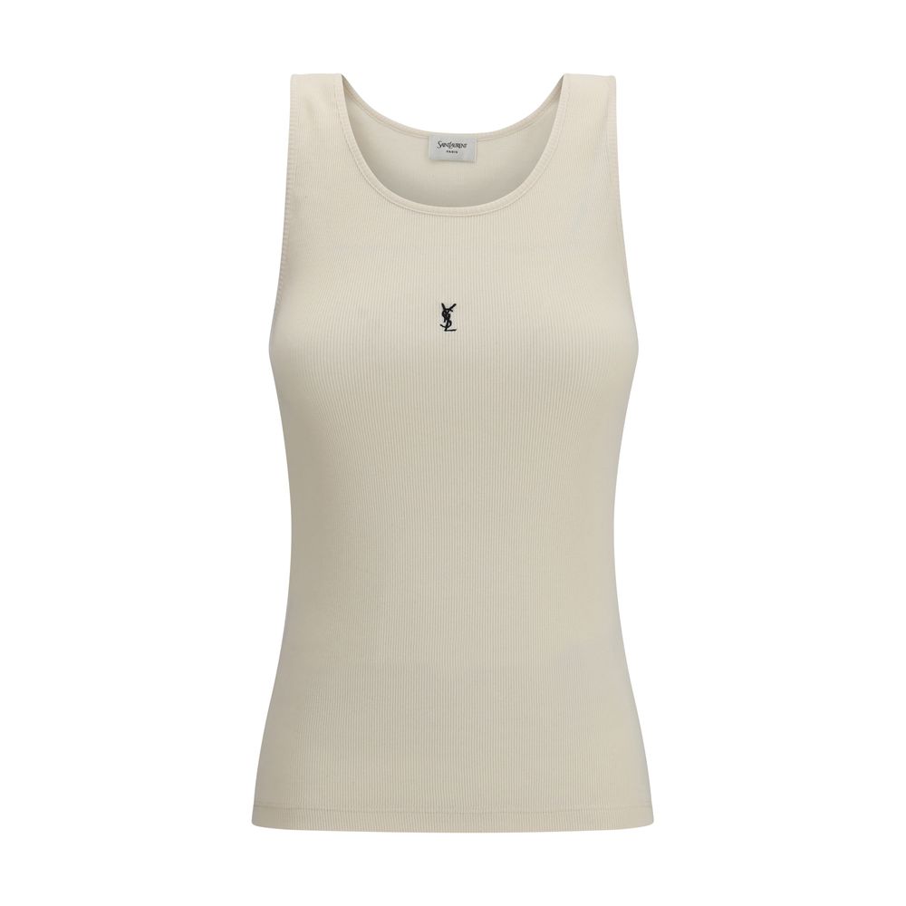 Saint Laurent Beige Baumwoll-Tanktops
