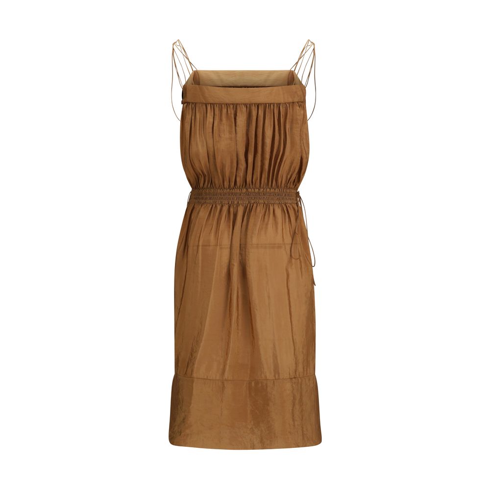 Saint Laurent Beiges Polyester Freizeitkleid