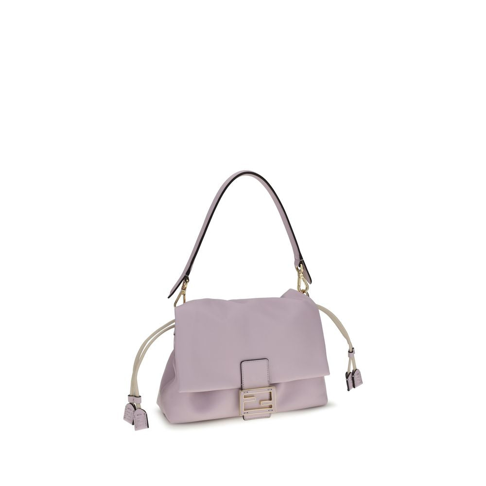 Fendi Schultertasche aus violettem Kalbsleder Bos Taurus