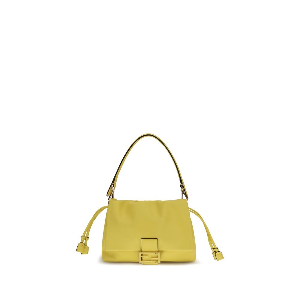 Fendi Schultertasche aus zweifarbigem Kalbsleder Bos Taurus