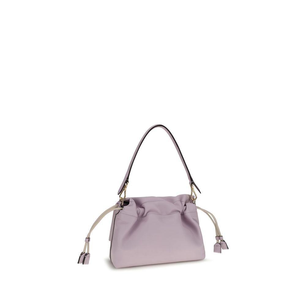 Fendi Schultertasche aus violettem Kalbsleder Bos Taurus