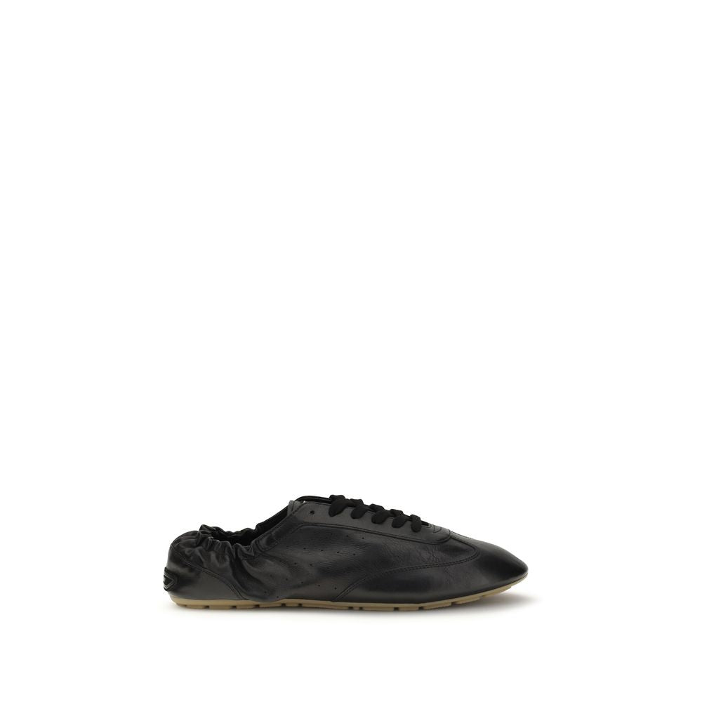 Saint Laurent Schwarze Bos Taurus Kalbsleder Athletic Sneaker