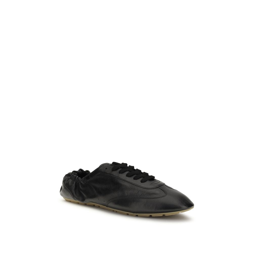 Saint Laurent Schwarze Bos Taurus Kalbsleder Athletic Sneaker