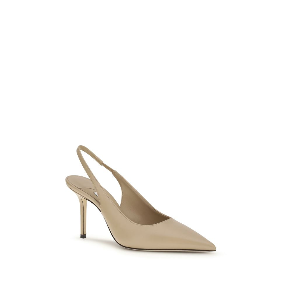 Jimmy Choo Beige Kalbsleder Bos Taurus Plateau-Pumps