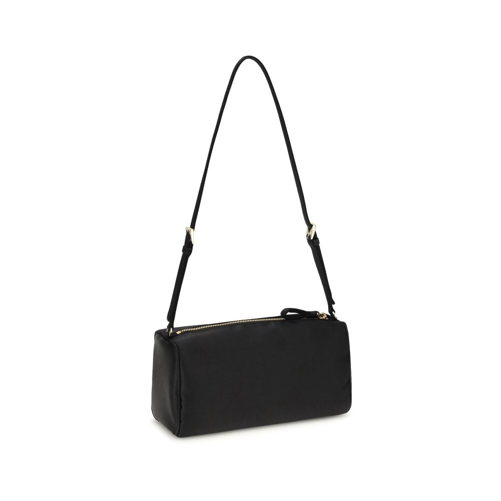Prada Schwarze Seiden-Schultertasche