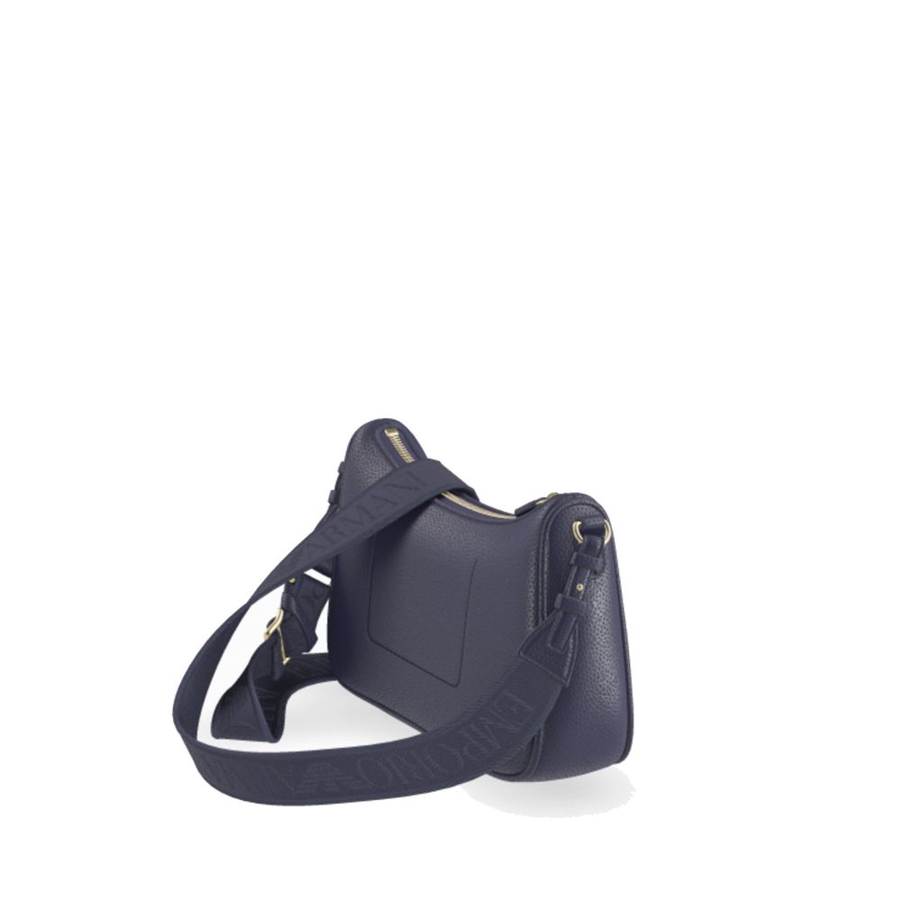 Emporio Armani Blaue Schultertasche aus Polyethylen