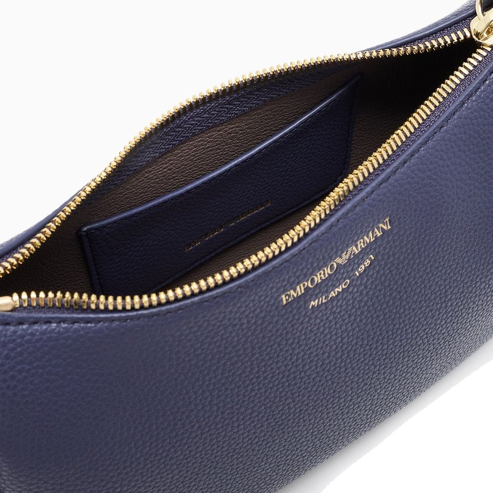Emporio Armani Blaue Schultertasche aus Polyethylen