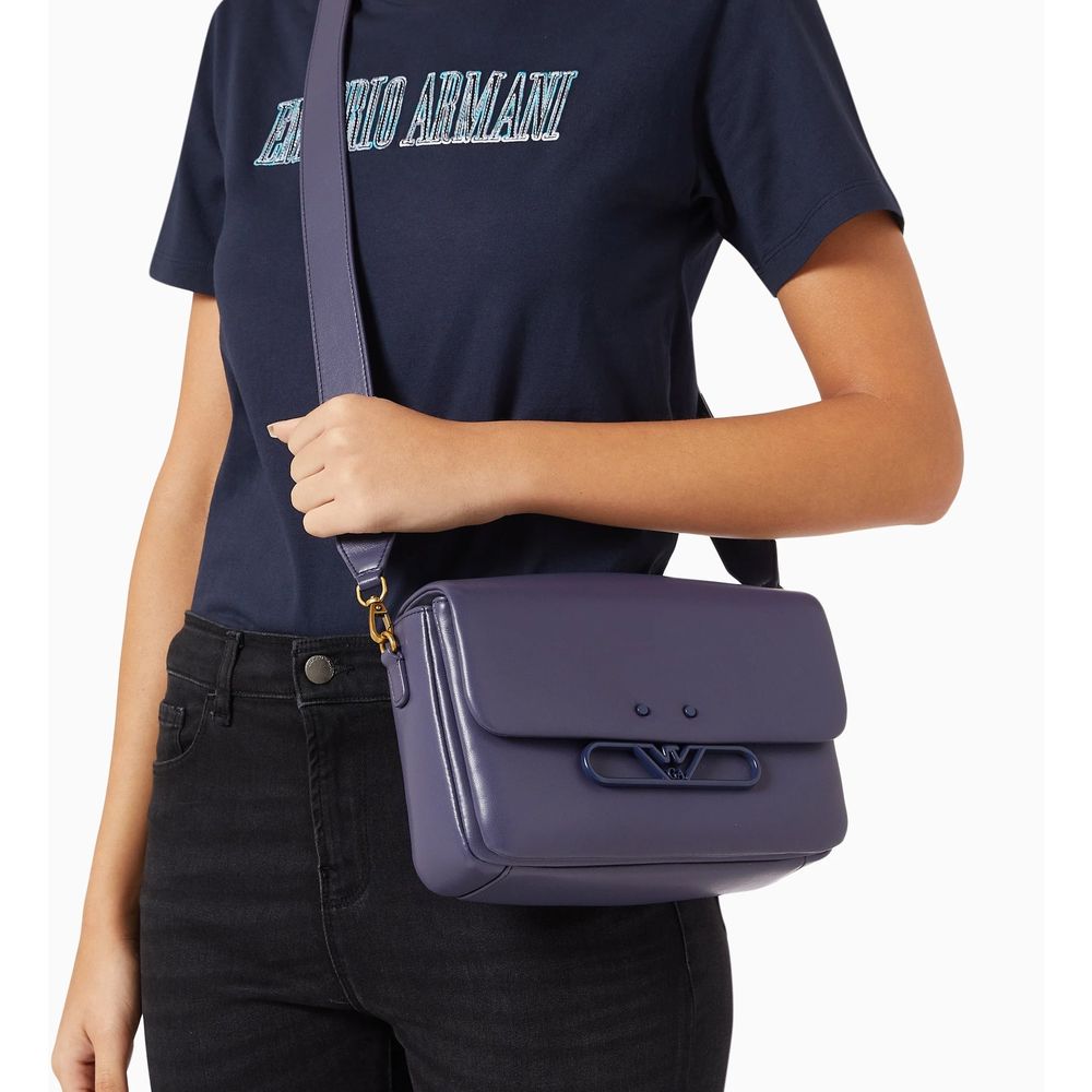 Emporio Armani Umhängetasche aus mehrfarbigem Rindsleder