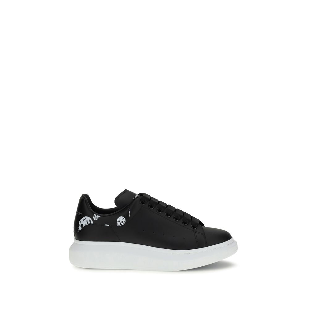 Alexander McQueen Schwarze Kalbsleder Bos Taurus Chunky Sneaker