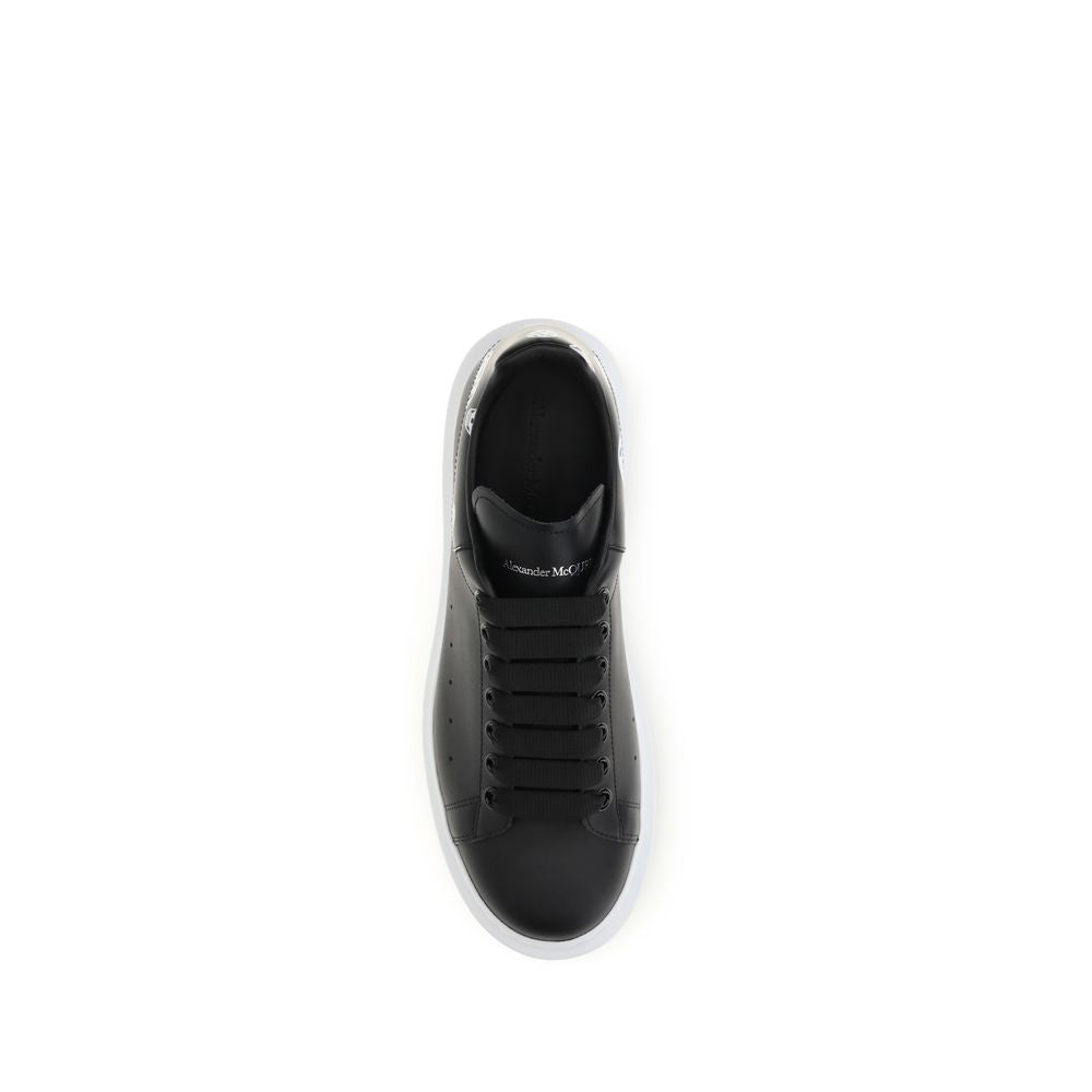 Alexander McQueen Schwarze Kalbsleder Bos Taurus Chunky Sneaker