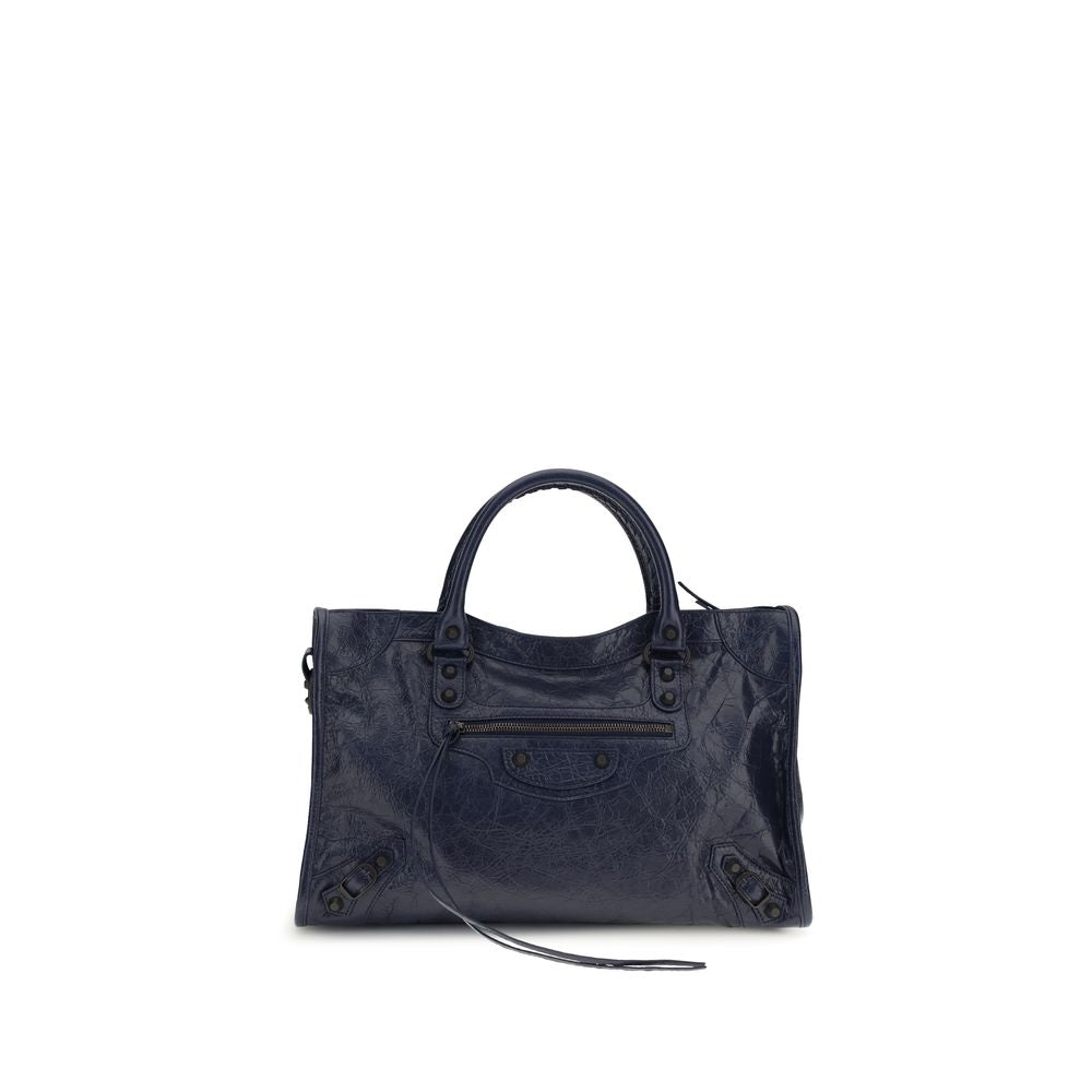 Balenciaga Schwarze Bos Taurus Kalbsleder Schultertasche