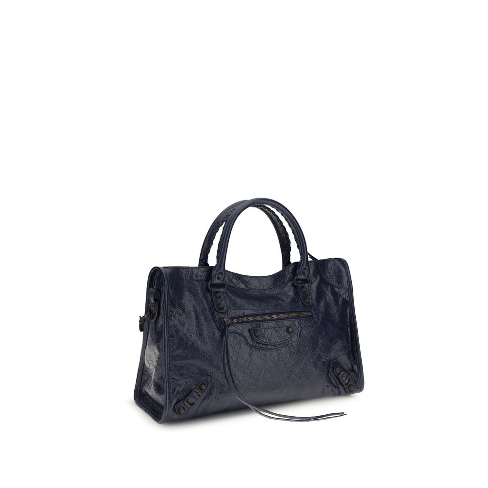 Balenciaga Schwarze Bos Taurus Kalbsleder Schultertasche