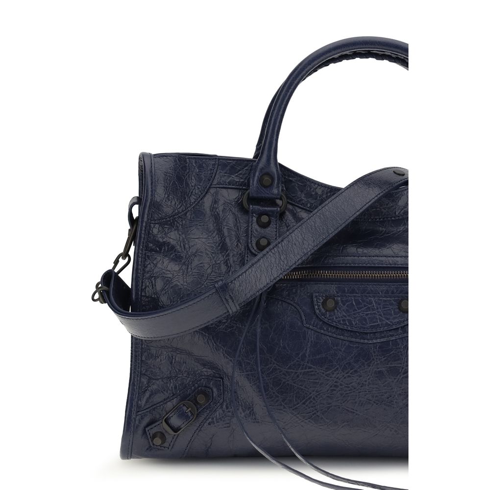 Balenciaga Schwarze Bos Taurus Kalbsleder Schultertasche