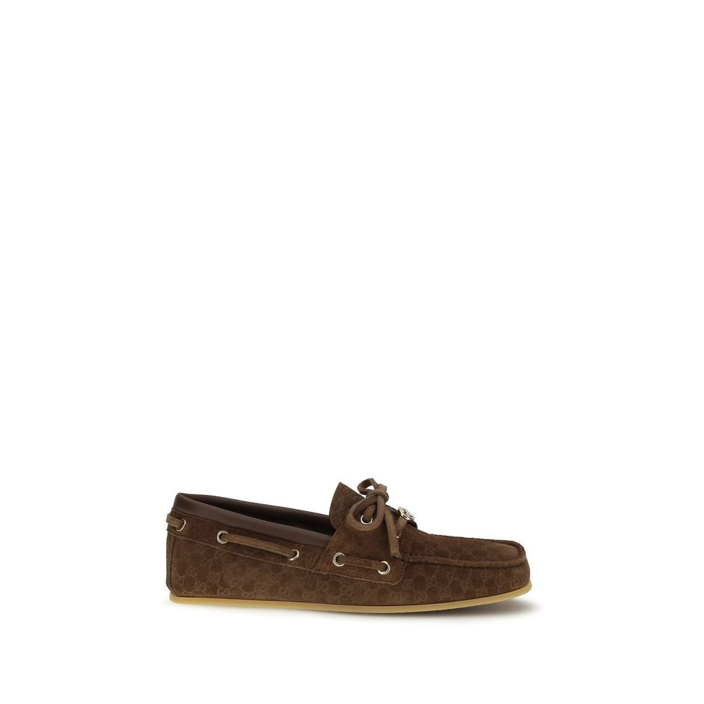 Gucci Braune Kalbsleder Bos Taurus Slipper-Loafer