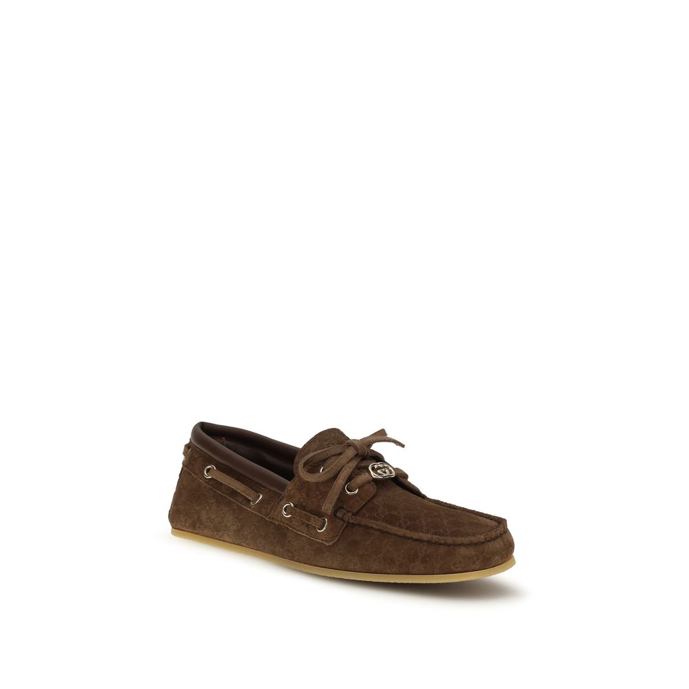 Gucci Braune Kalbsleder Bos Taurus Slipper-Loafer