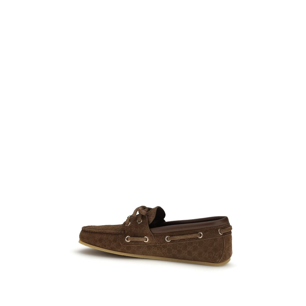 Gucci Braune Kalbsleder Bos Taurus Slipper-Loafer