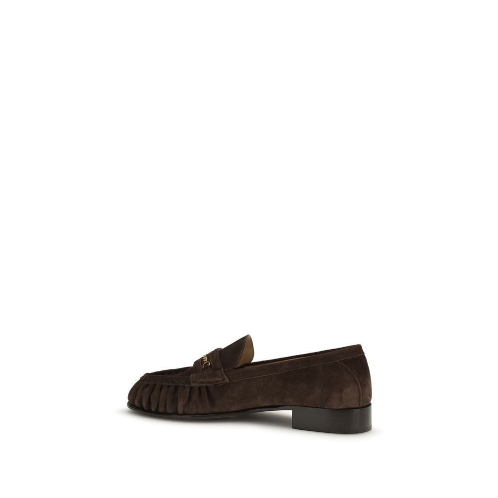 Valentino Garavani Braune Kalbsleder Bos Taurus Slipper-Loafer