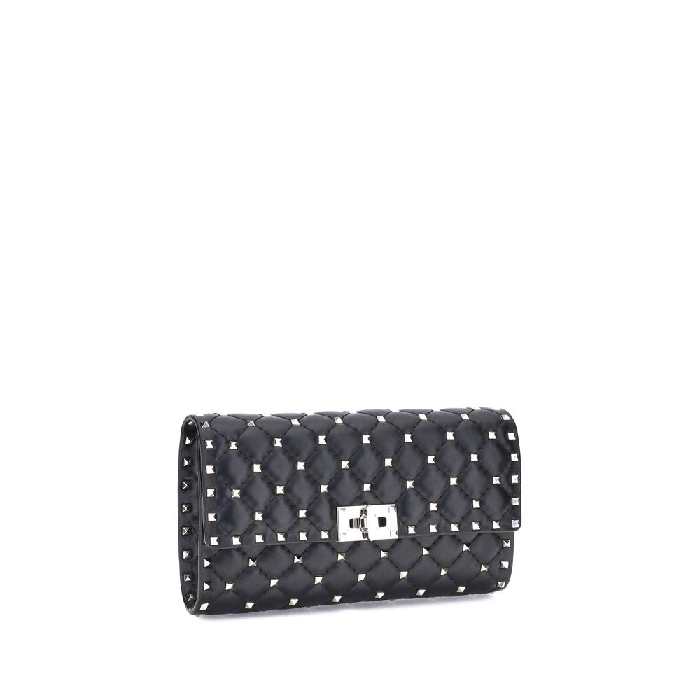 Valentino Garavani Schwarze Lammleder Schultertasche Ovis Aries Aries