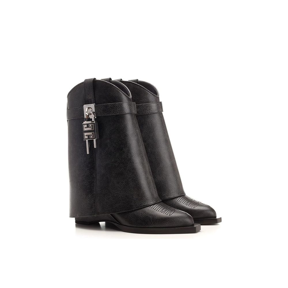 Givenchy Schwarze Leder-Ankle Boots