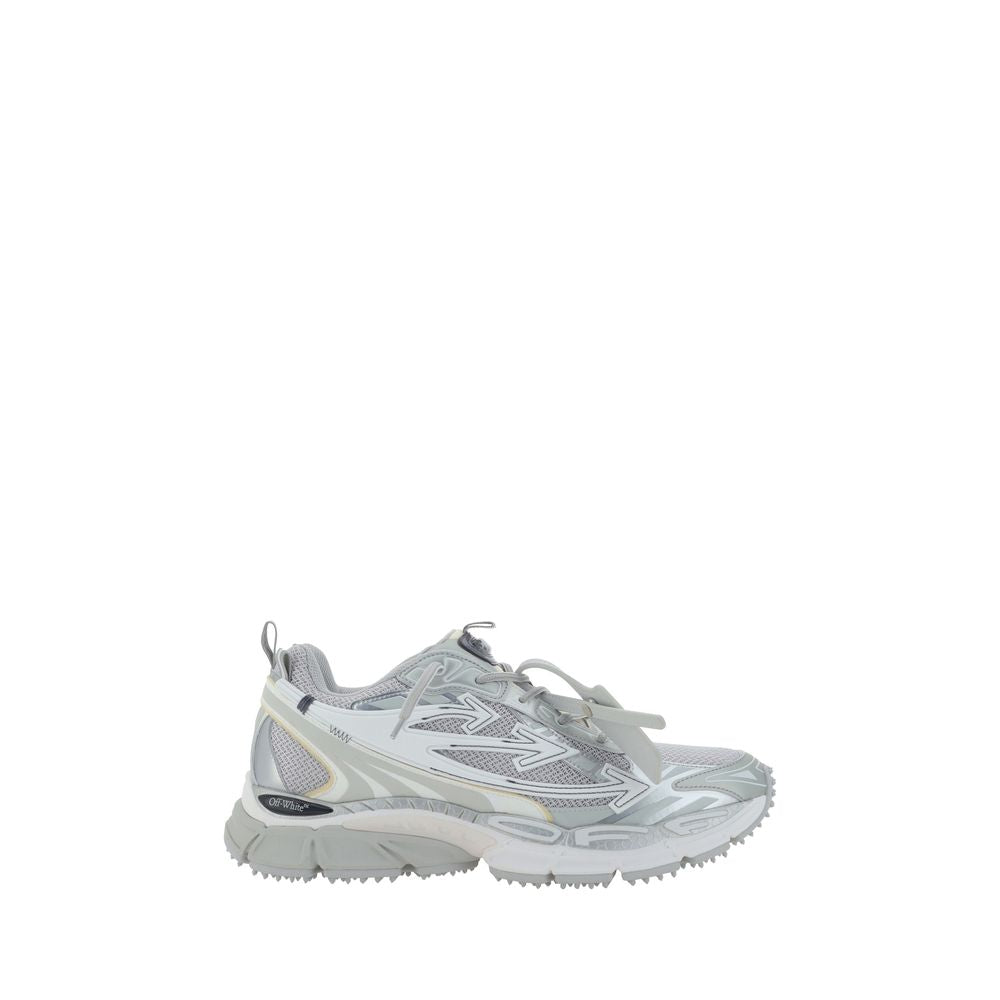 Off-White Graue Sportschuhe aus Polyester