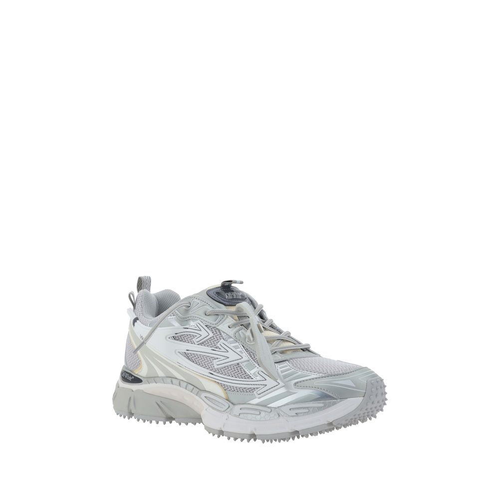 Off-White Graue Sportschuhe aus Polyester