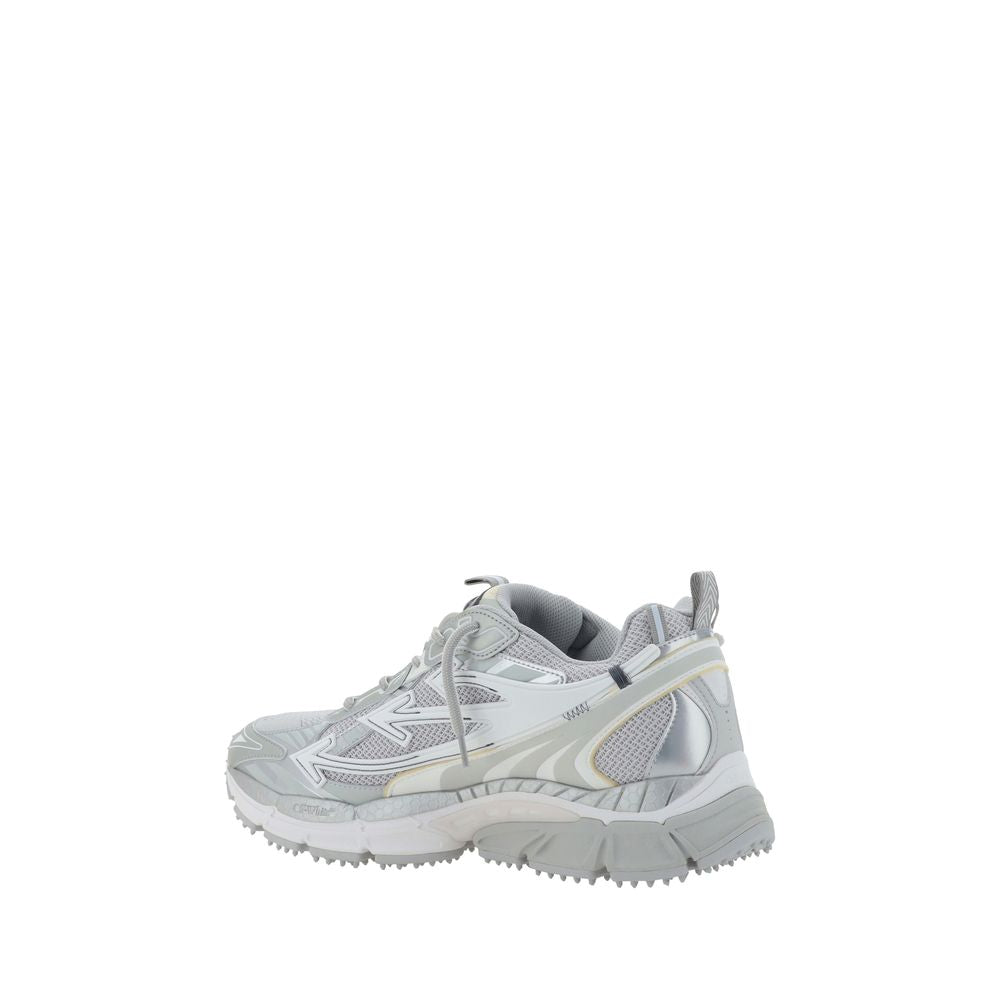 Off-White Graue Sportschuhe aus Polyester