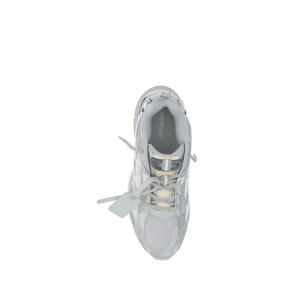Off-White Graue Sportschuhe aus Polyester