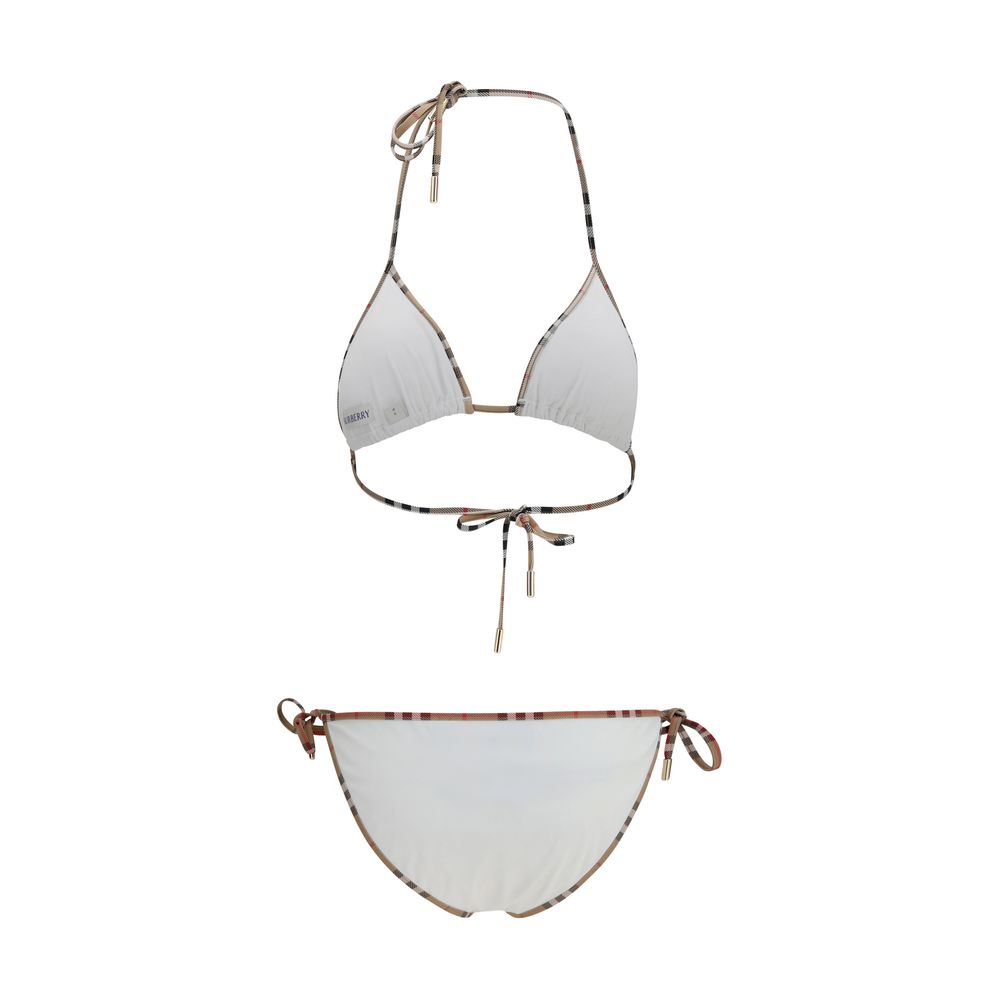 Burberry Weißer Bikini aus Polyamid