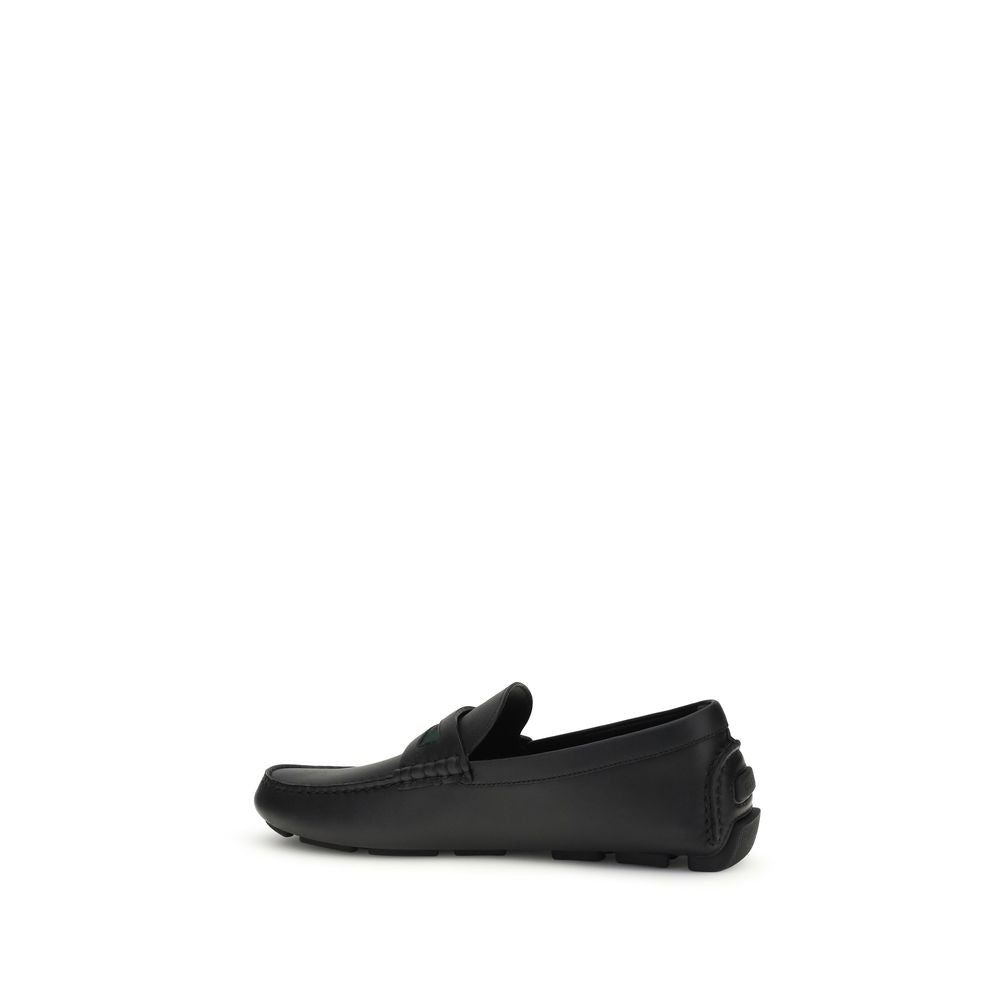 Gucci Schwarze "Bos Taurus" Kalbsleder Loafer zum Hineinschlüpfen