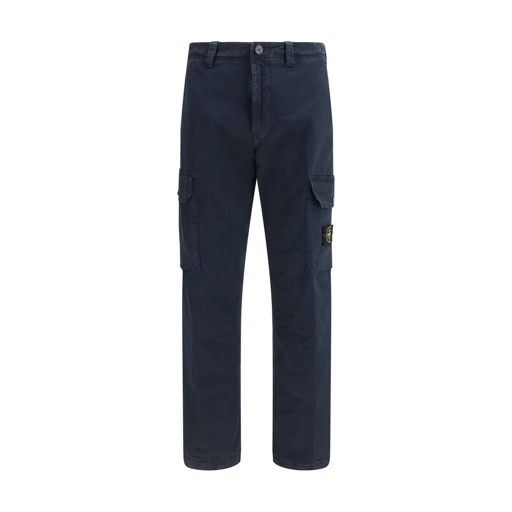 Stone Island Blaue Cargohose aus Baumwolle