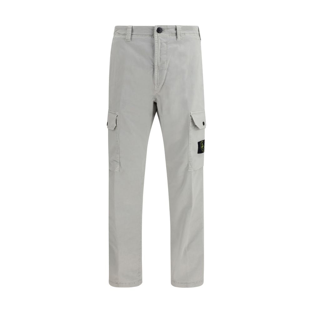 Stone Island Graue Cargohose aus Baumwolle