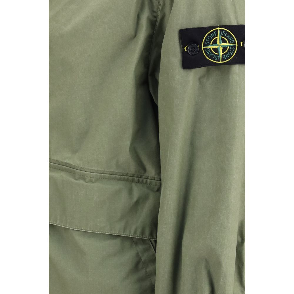 Stone Island Zweifarbiger Polyester-Mantel