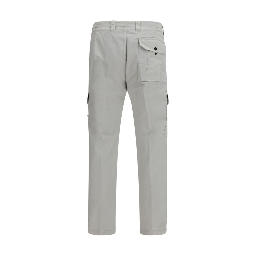 Stone Island Graue Cargohose aus Baumwolle