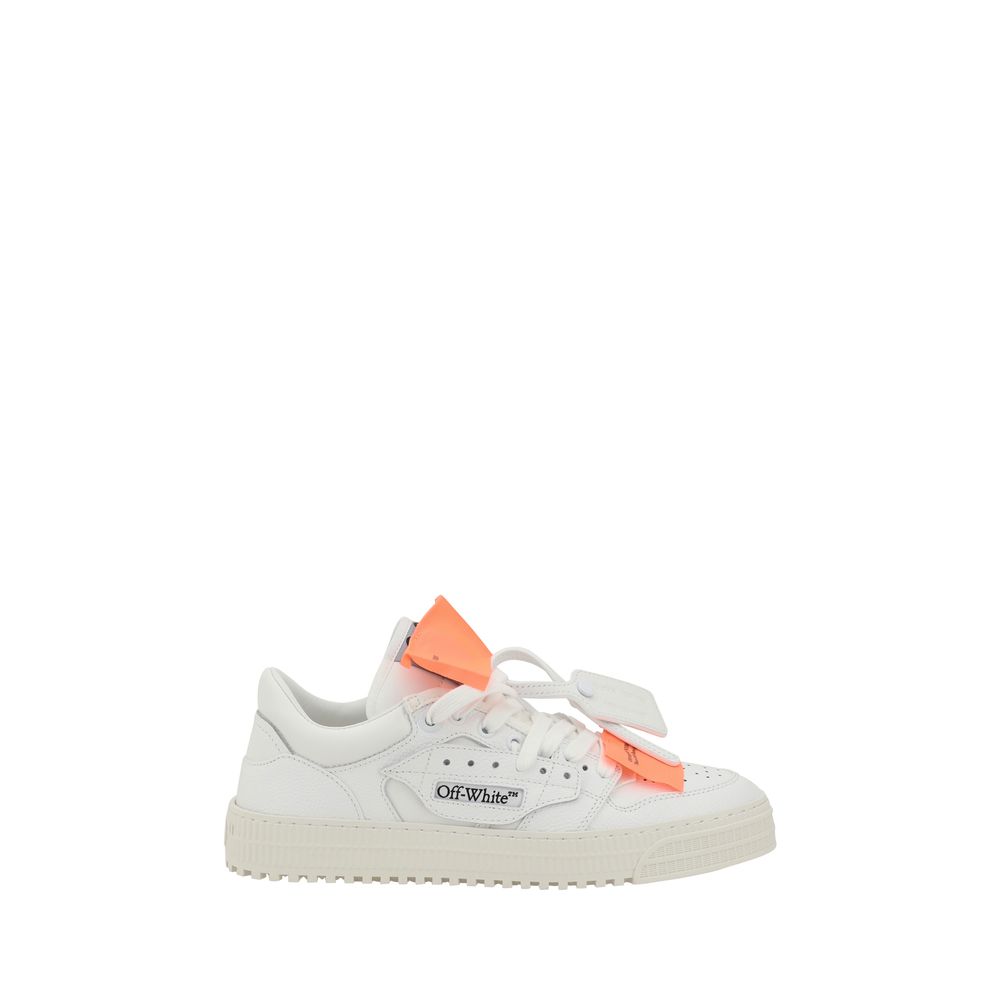 Off-White Weiße Low-Top-Sneaker aus Kalbsleder Bos Taurus