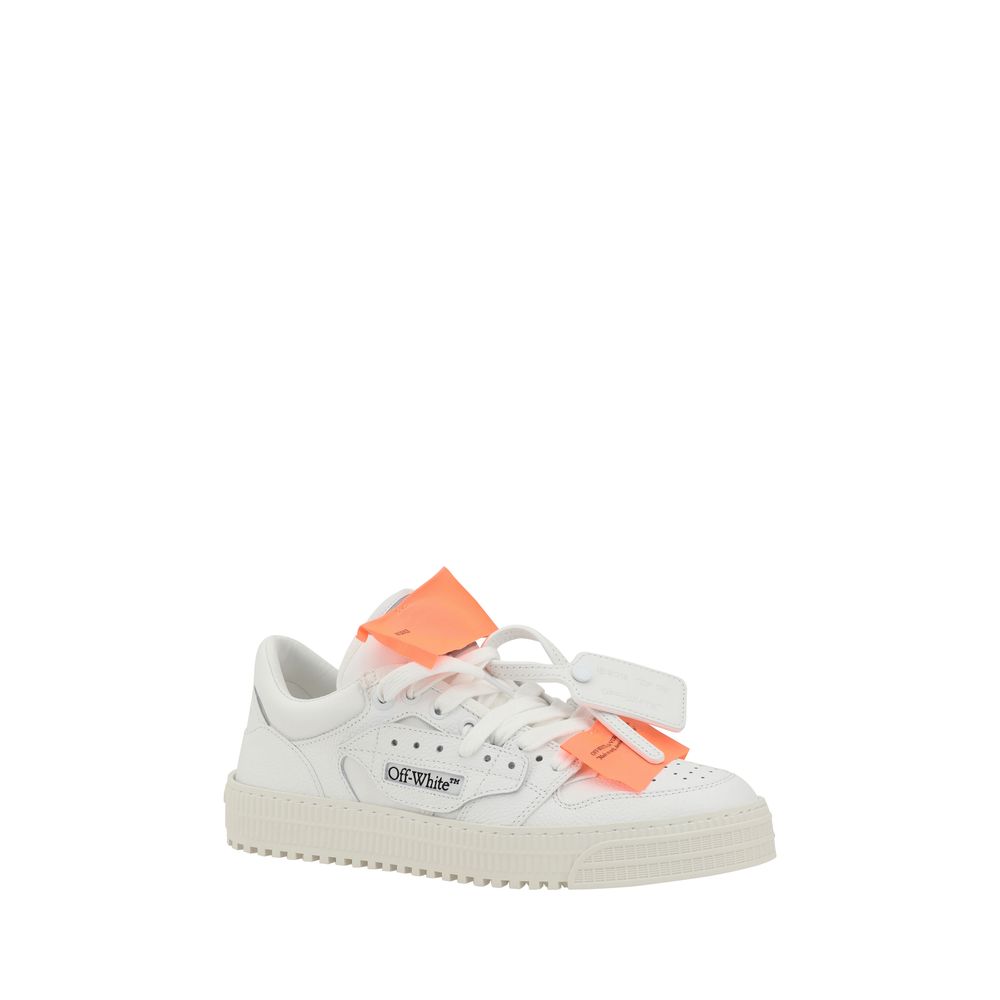 Off-White Weiße Low-Top-Sneaker aus Kalbsleder Bos Taurus