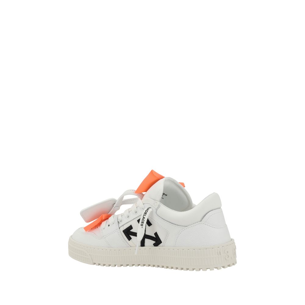 Off-White Weiße Low-Top-Sneaker aus Kalbsleder Bos Taurus