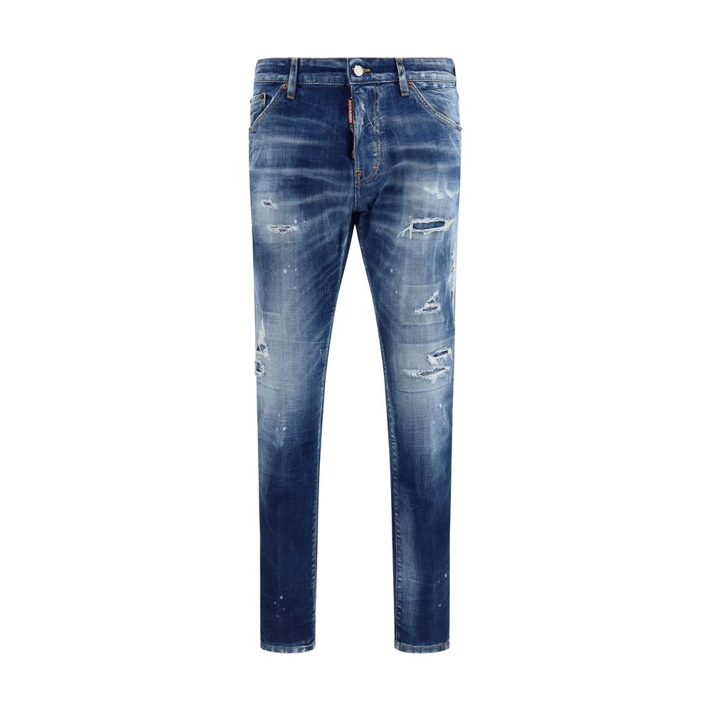 Dsquared² Blaue Slim Fit Jeans aus Baumwolle