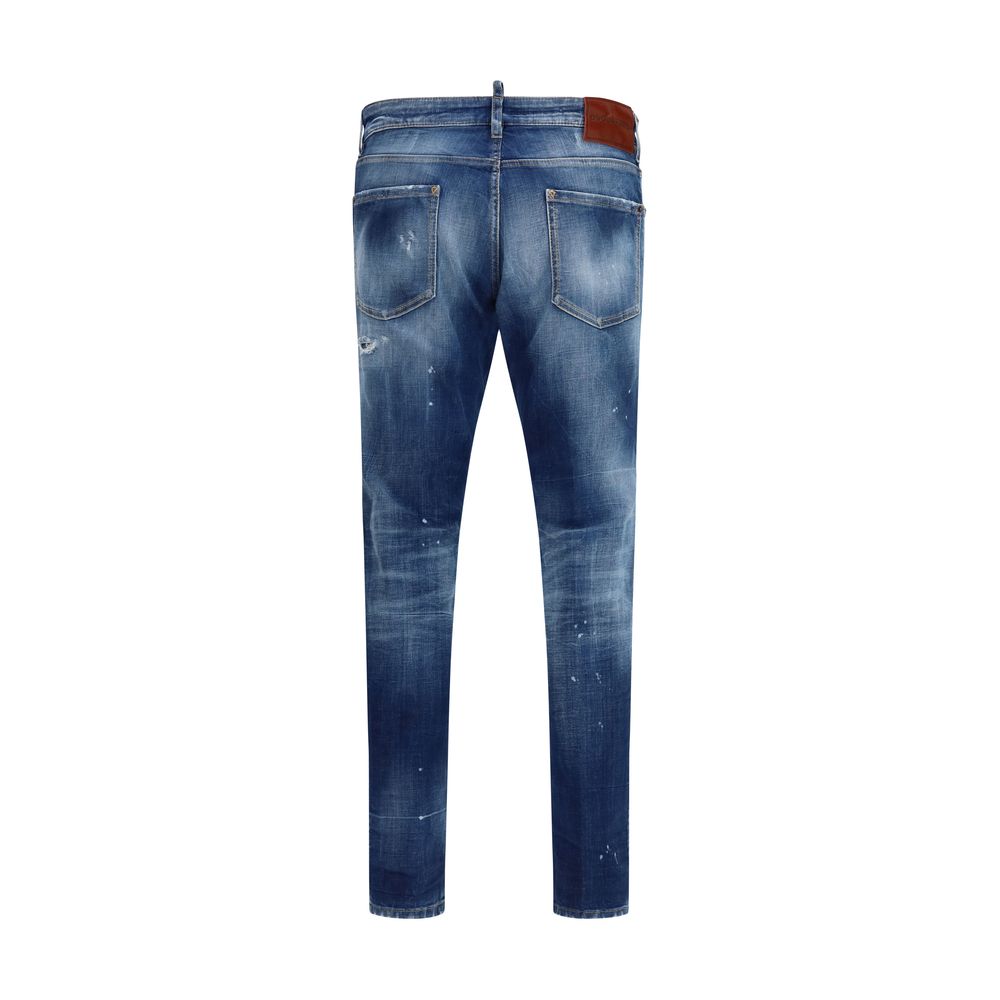 Dsquared² Blaue Slim Fit Jeans aus Baumwolle