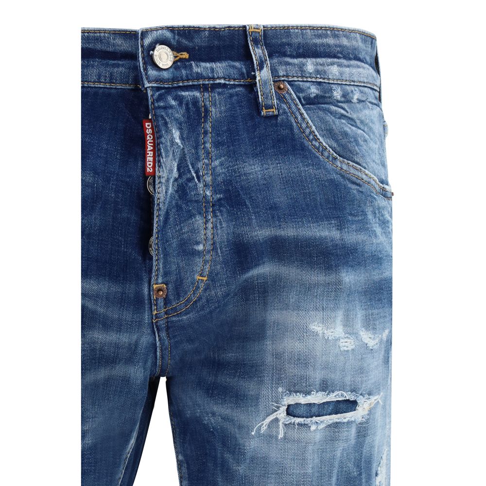 Dsquared² Blaue Slim Fit Jeans aus Baumwolle
