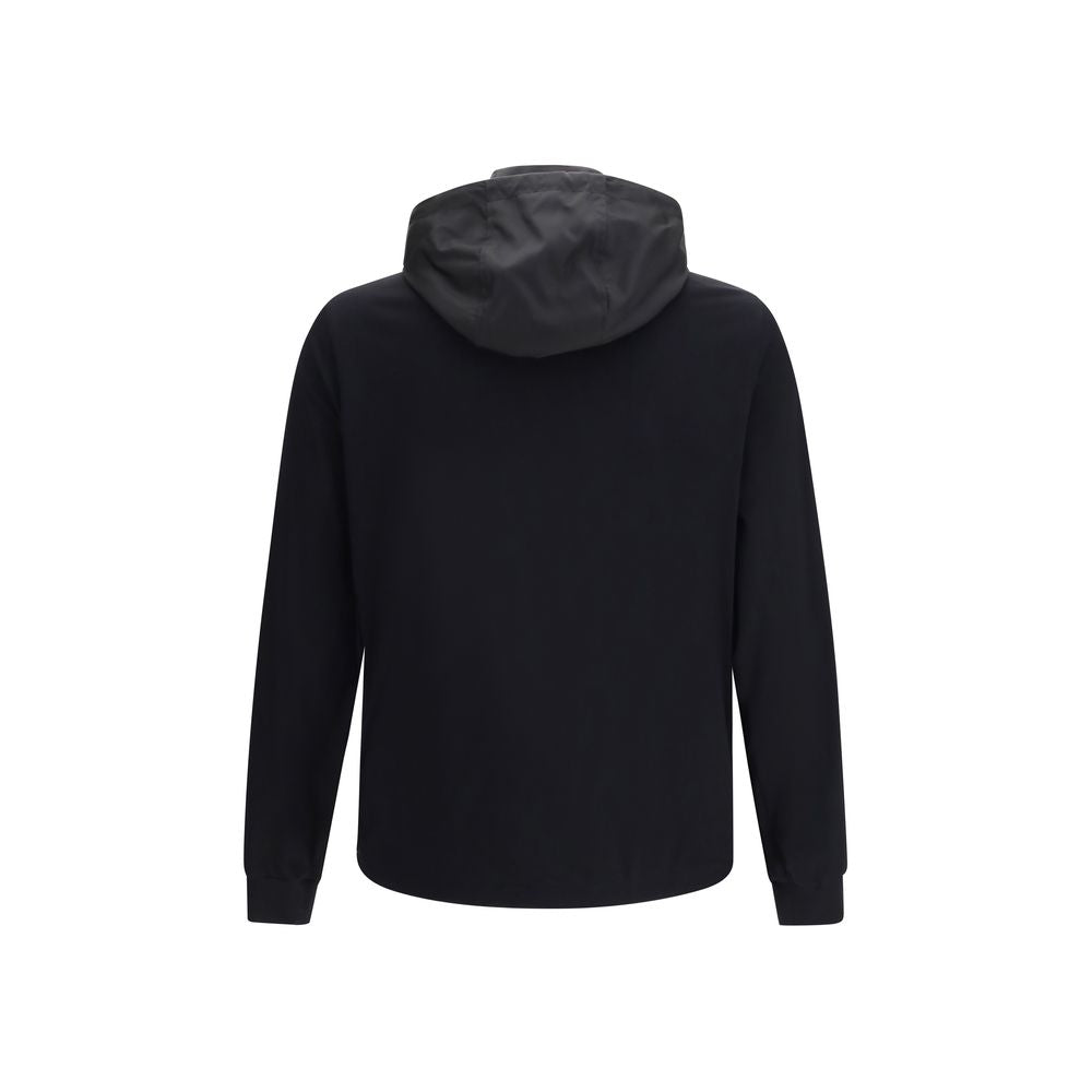 Prada Schwarze Baumwoll-Shell-Jacke