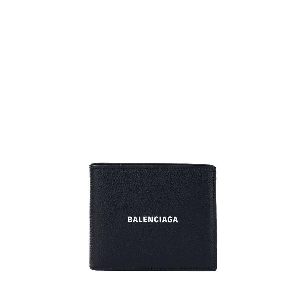 Balenciaga Schwarzes Kalbsleder Bos Taurus Portemonnaie