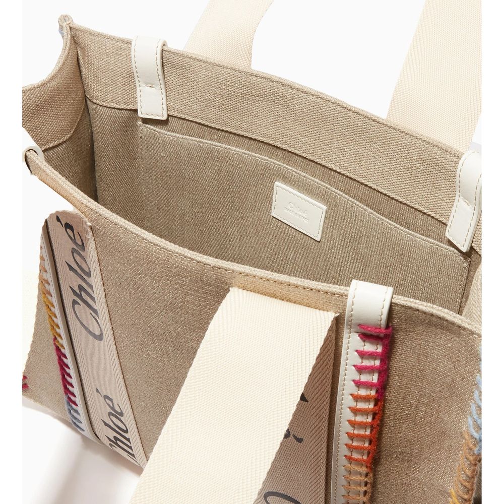 Chloé Beige Woll-Tote Bag