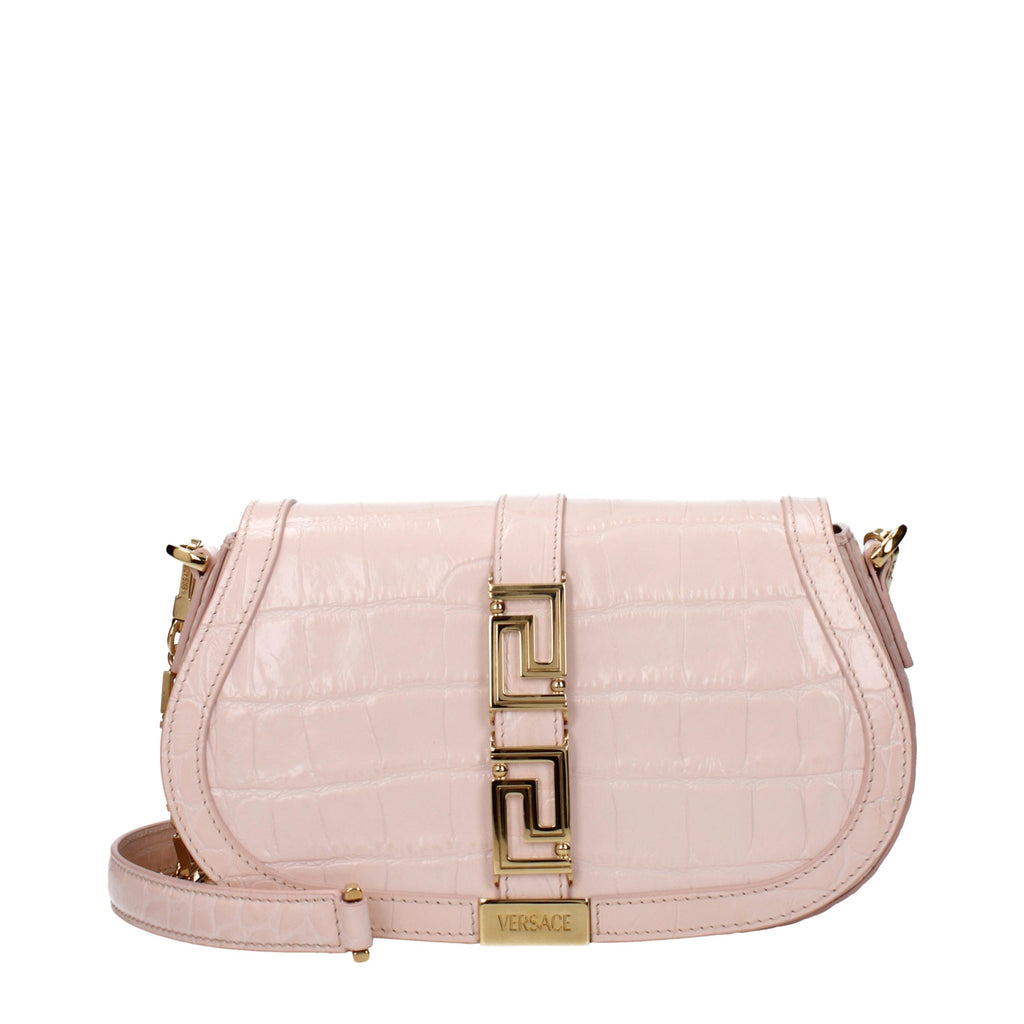Versace Schultertasche aus pinkfarbenem Leder