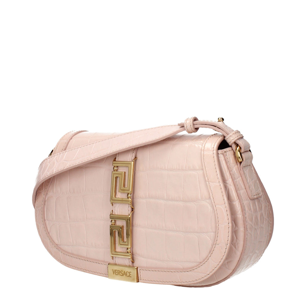 Versace Schultertasche aus pinkfarbenem Leder