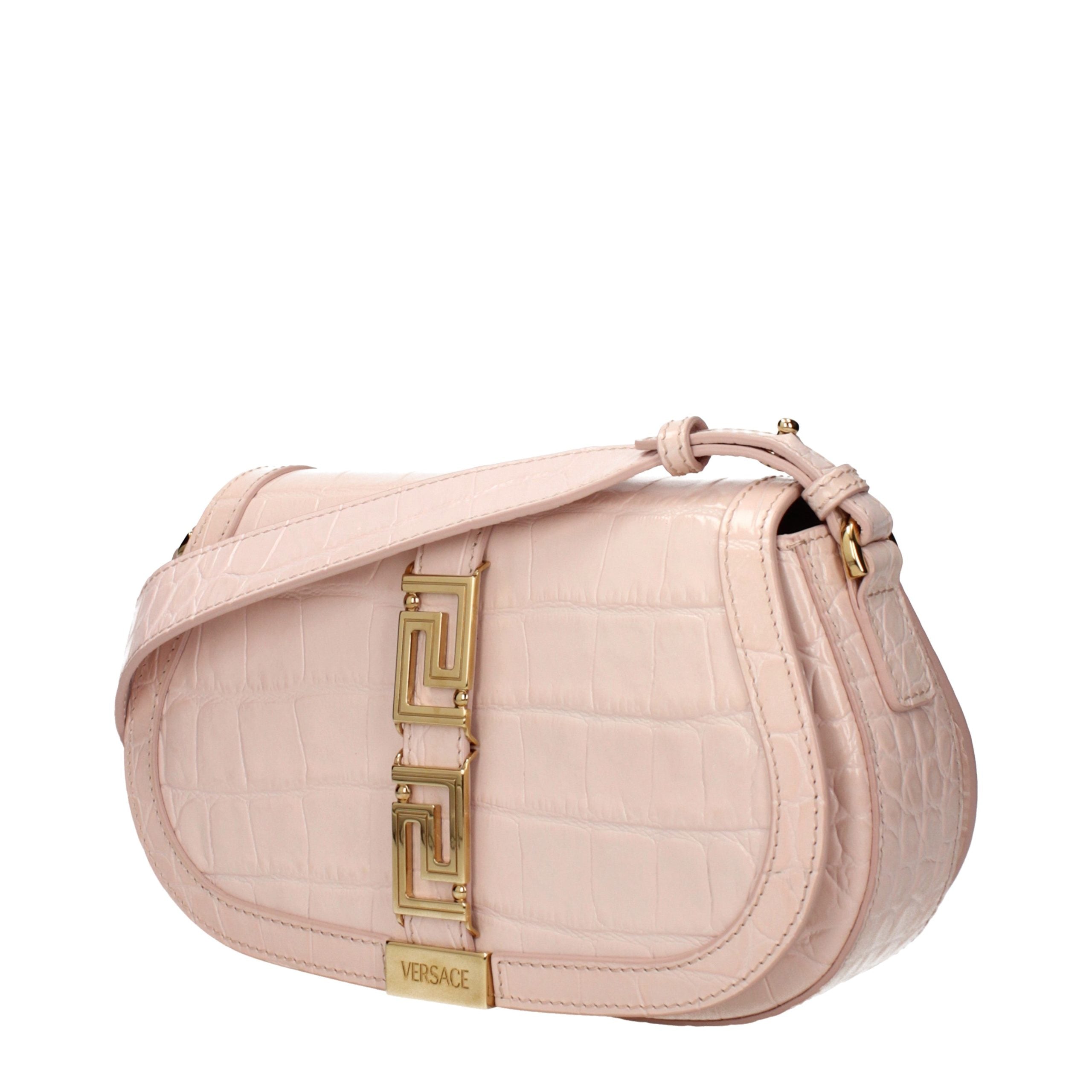 Versace Schultertasche aus pinkfarbenem Leder