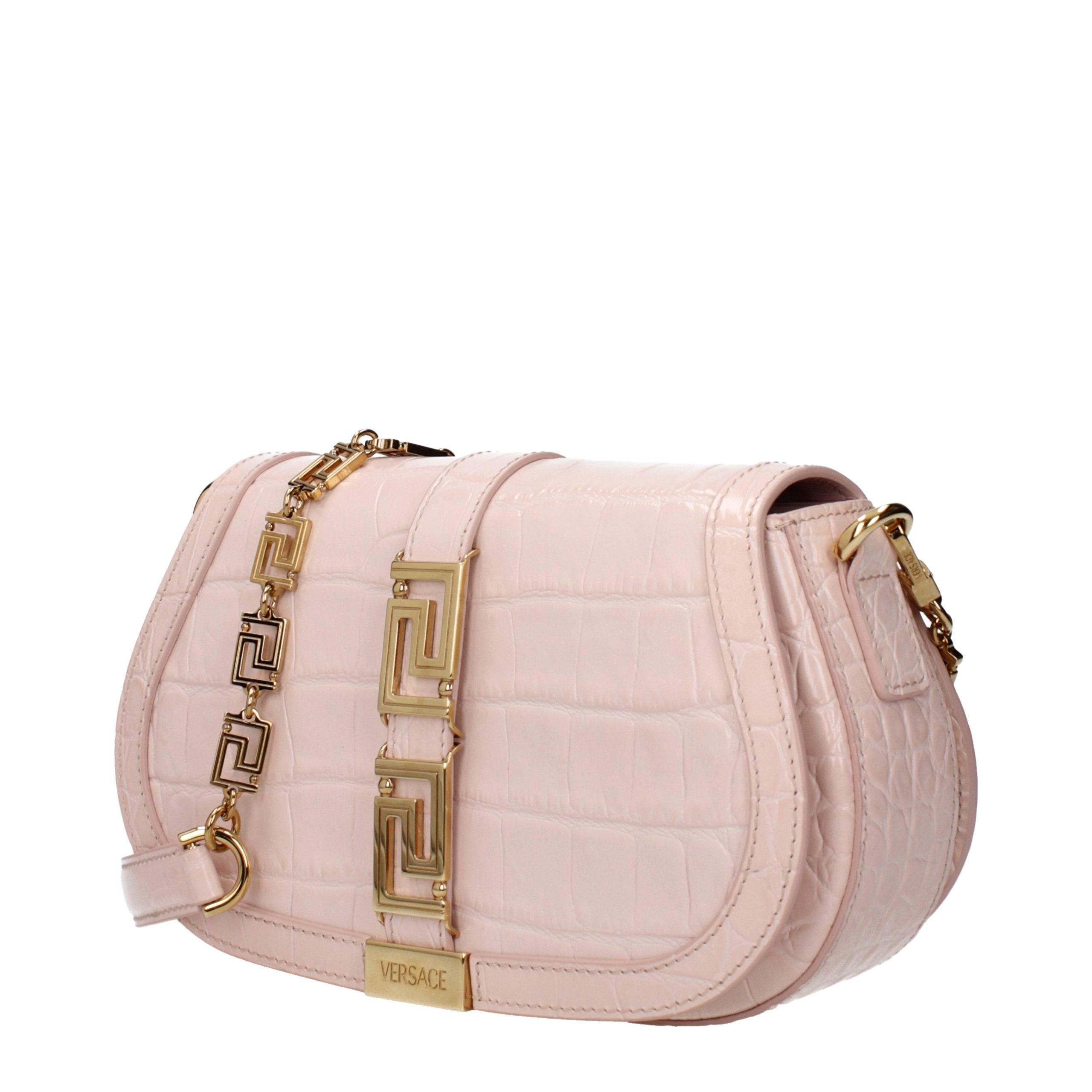 Versace Schultertasche aus pinkfarbenem Leder