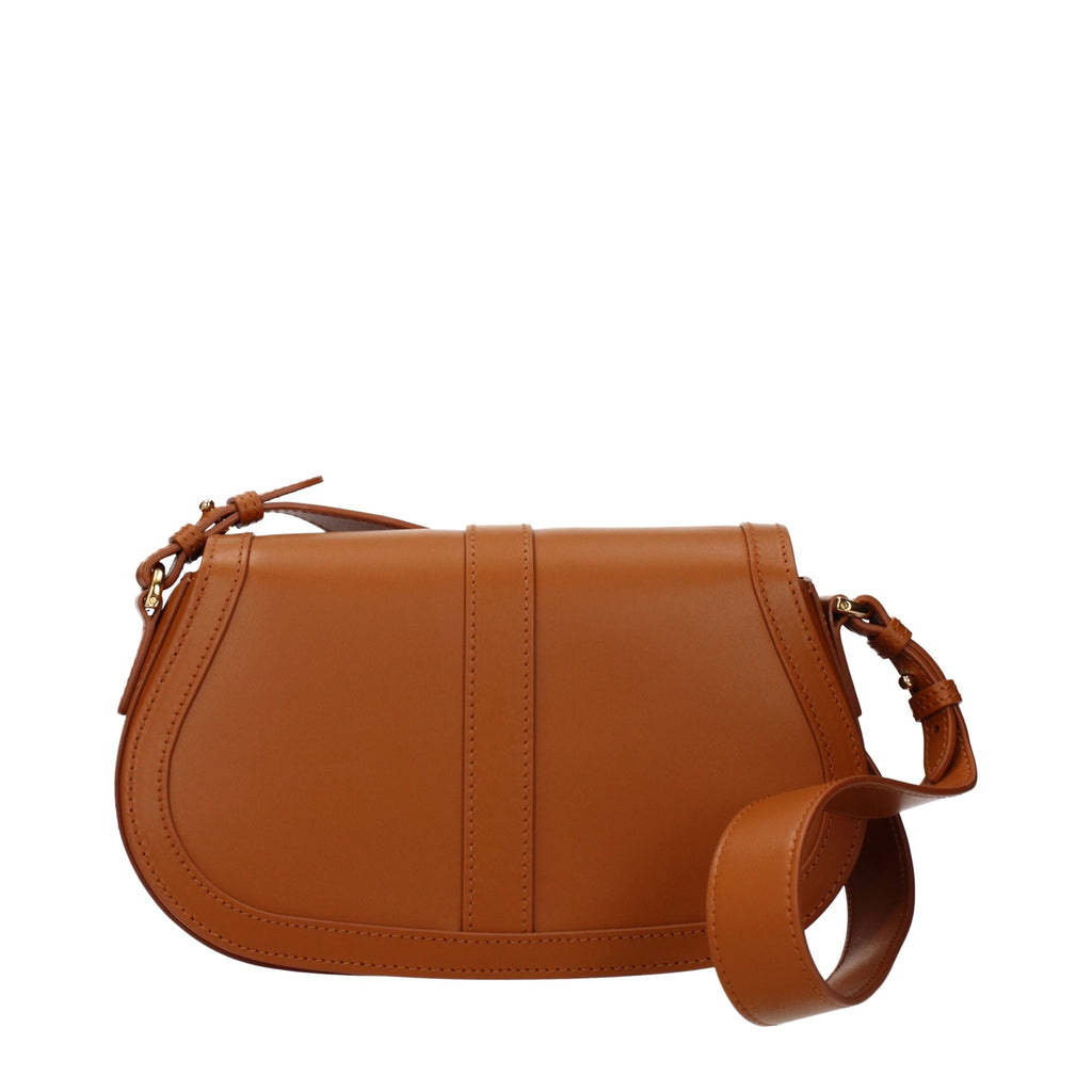 Versace Braune Leder Schultertasche