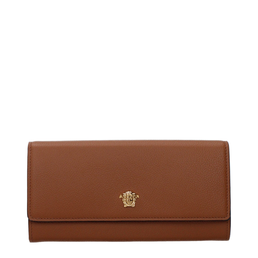 Versace Braunes Lederportemonnaie