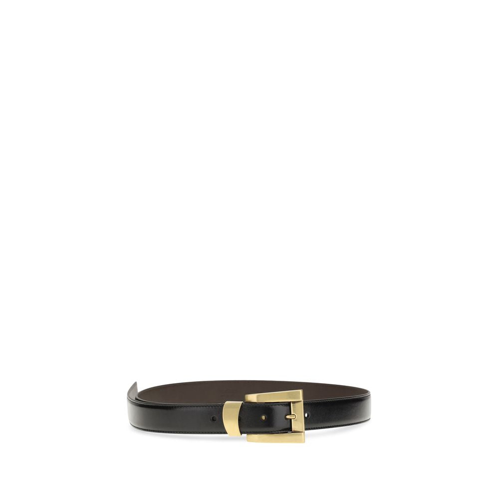 Versace Brauner Kalbsleder Bos Taurus Regular Gürtel